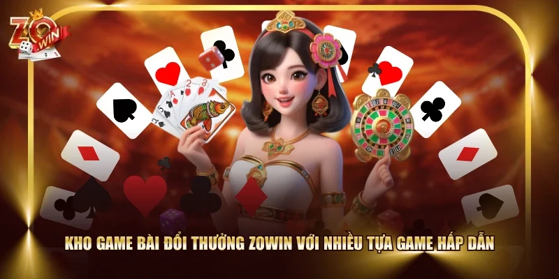 Kho game bài đổi thưởng ZOWIN với nhiều tựa game hấp dẫn