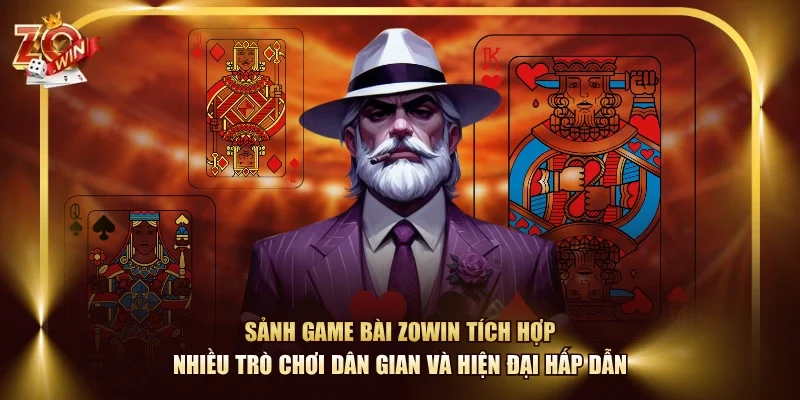 Sảnh game bài ZOWIN tích hợp nhiều trò chơi dân gian và hiện đại hấp dẫn